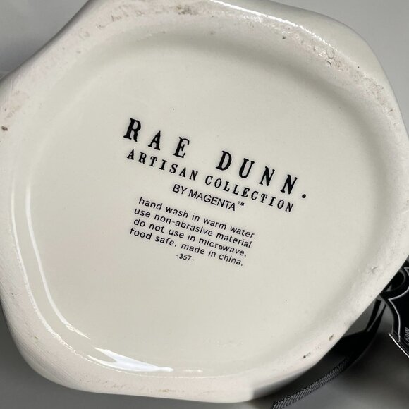 Rae Dunn Halloween Mug Set Ghost Happy Haunting Pumpkin Beware With Topper BNWB - Picture 9 of 16